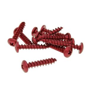 Vijaki RDEČI -12 kom -M6x30 -Samorezni