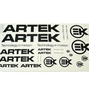 Set nalepk ARTEK black -44x23cm