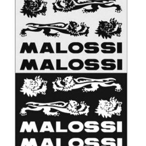 Set nalepk MALI -MALOSSi (črno -beli )