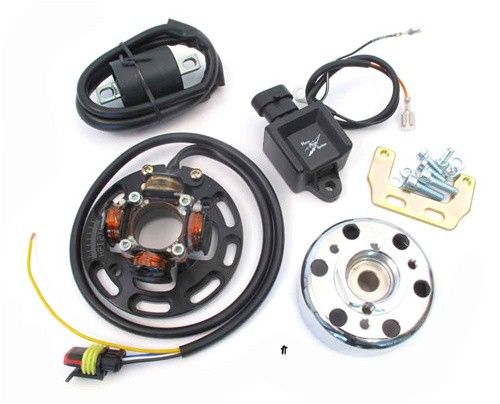 Elektrika ČRNA HPI -CDI mini rotor - lučmi Puch -Tomos 12V 40W