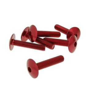 Pritrdilni vijaki alu - rdeč M6x30 (6 kom.)
