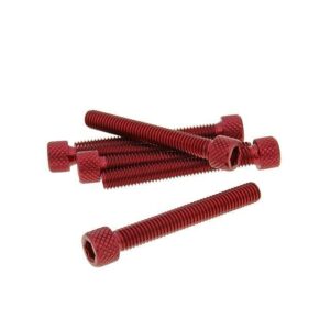 Okrasni vijaki alu - RDEČ M6x45 (6 kom.)