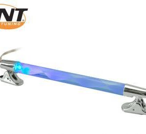 Neon cev CROME utripajoča Modra &Rdeča 12V