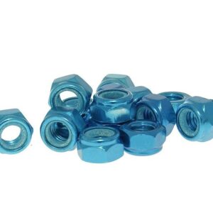 Okrasne matice alu - modre M8 -15 kom.