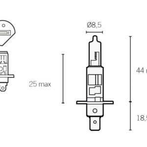 Žarnica Halogen H1 P14,5s 12V 55W