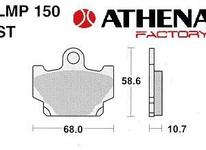 Zavorne ploščice Athena -AP Racing - Made IN USA - Yamaha DT 80 / XJ / XV / XZ