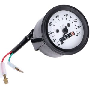 Števec hitrosti 80 km/h - Tomos - Puch (BLACKWHITE 60mm )