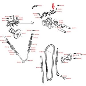 Ročica sesalnega ventila KYMCO MXU 150