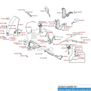 Ogledalo desno Kymco Grand Dink 50 - 125
