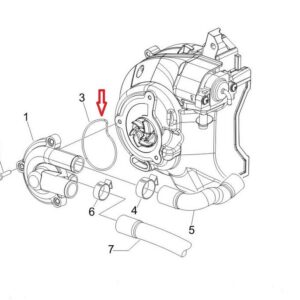 O - Ring tesnilo vodne črpalke Piaggio OEM 871418 , Aprilia , Derb