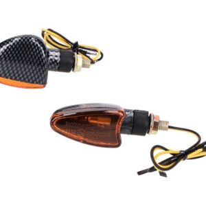 Smerniki set M8 Carbon-Look Edge oranžni kratki Beta RR