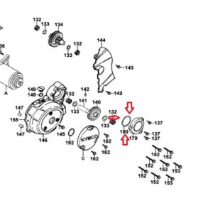 O -Ring 63x3mm pokrova zaganjalne gredi Kymco