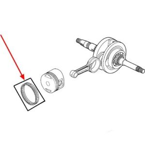 Batni obročki Kymco Xciting 500 , 500i , MXU 500 , UXV 500 original