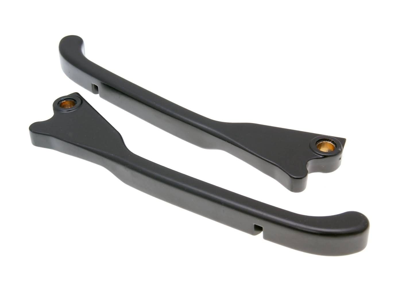 Garnitura zavornih ročic Buzzetti črna za Aprilia SR, Gilera Nexus, Piaggio Beverly, MP3, X7