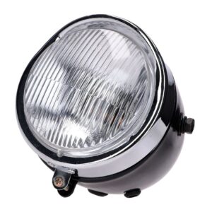 Luč okrogla črna Puch Maxi / Tomos