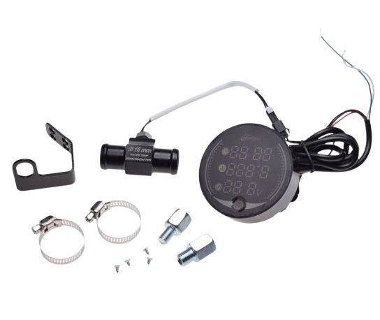 Merilnik z adapterjem temparature 16mm / voltaže / časa