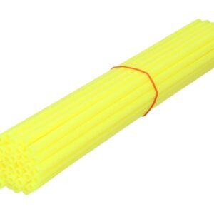 Slamice / pokrovi za naplatke 250 mm žute neon – 36 komada