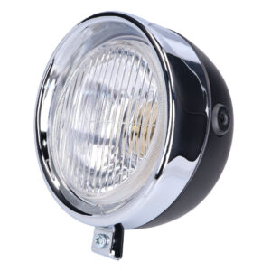 Okrugli crni far Classic – univerzalni, za Puch, Tomos, Kreidler, Zündapp