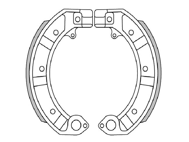 Kočione čeljusti (pakne) Polini Sport 150x24 mm – Vespa / LML - Slika 3
