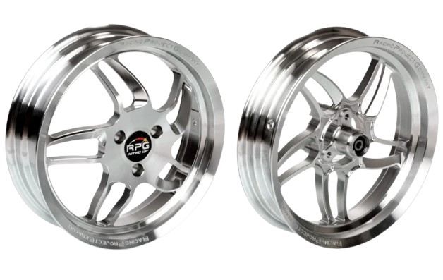 CNC naplatci RPG Racing 13" - aluminij - Yamaha Aerox / MBK Nitro / Minarelli Horizontal